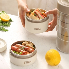 Cặp lồng inox 1040ml 6655 ( 2 ngăn 420+620ml)