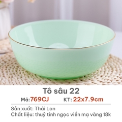 Tô sâu 10 Opal Xanh ngọc 22cm - 769CJ