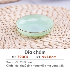 Đĩa chấm Opal Xanh ngọc 9cm - 720CJ