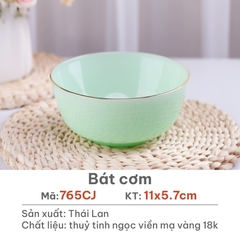 Bát cơm đáy to Opal Xanh ngọc 11cm - 765CJ