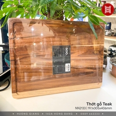 Thớt rãnh gỗ Teak