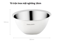 Tô trộn mặt nghiêng bằng inox L&L 18cm MIX5181