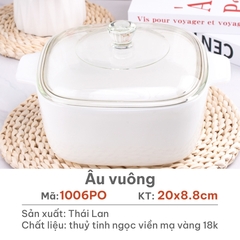 Âu vuông Opal Trắng 1.5L - 1006PO