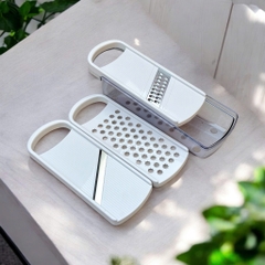 Set dụng cụ nạo sợi cắt lát hoa quả đa năng kèm hộp đựng Shimomura