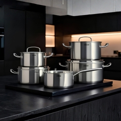Bộ nồi nguyên khối 5 đáy Steiger element 5 món BN75