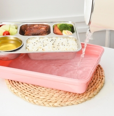Khay cơm inox giữ nhiệt 5 ngăn