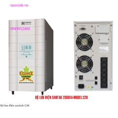 Bộ lưu điện santak C2K- online(ắc quy trong)