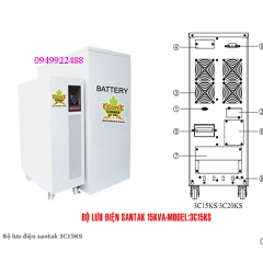 Bộ lưu điện santak 3C15KS ( ắc quy ngoài 3p vào 1 p ra )