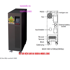 Bộ lưu điện santak C6KE - online