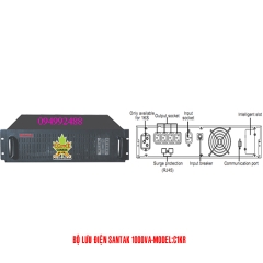 Bộ lưu điện santak C1KR (BỘ LƯU ĐIỆN SANTAK ONLINE ẮC QUI TRONG - RACKMOUNT)