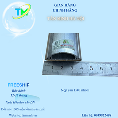 Nẹp bán nguyệt nhôm D40(40x12mm)