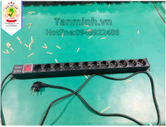 Thanh nguồn PDU 12 lỗ Hàn Quốc (tủ rack)