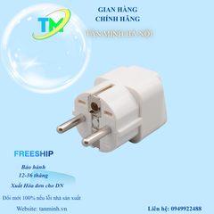 Phích cắm điện chuyển đổi từ 3 chân sang 2 chân Hàn Quốc