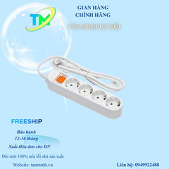 Ổ cắm có dây 4 lỗ hàn quốc