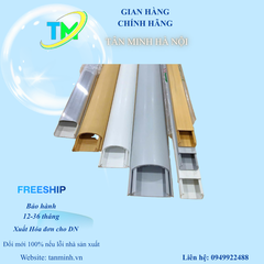 Nẹp bán nguyệt nhựa màu trắng 25*10 mm
