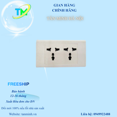 Ổ Cắm Đôi Đa Năng mã E18S2D