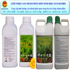 Phân bón gốc ECO Hydro - Cung cấp hữu cơ, Đạm, Protein..