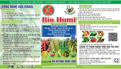 BIO HUMI - CÔNG NGHỆ ISRAEL - DINH DƯỠNG ĐA-TRUNG-VI LƯỢNG TƯỚI GỐC VÀ PHUN LÁ