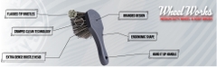 WHEEL & BODY GRAY BRUSH (ACCG09) Medium- Bàn chải xám lông chuột vệ sinh bánh xe, khoang máy