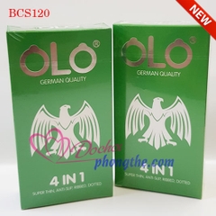 Bao cao su OLO 4 in 1 siêu mỏng gai, gân, chống tụt