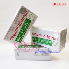 Bao cao su Sagami Original 0,02 mm siêu siêu mỏng