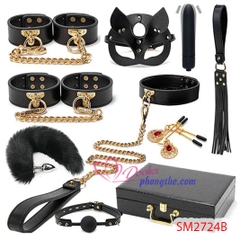 Bộ đồ chơi bạo dục 9 món cao cấp sang trọng màu đen cực đẹp