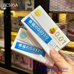 BCS Sagami 0.01mm Extra Gel Chính Hãng – Mỏng Nhất, x2 Gel Bôi Trơn