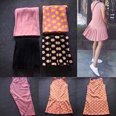 Đầm xinh xếp ly chân váy sau, thun xốp mịn