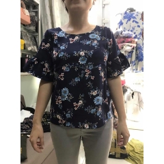 Áo hoa tay loe