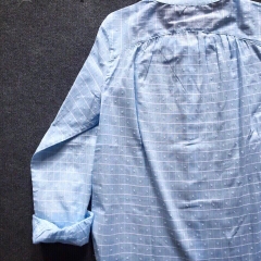 Sơmi denim sô tay dài