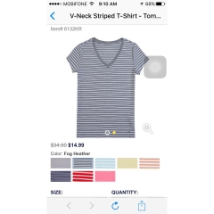 Nautica V leck T-shirt