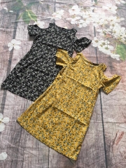 đầm hoa/ chấm bi chất lanh lụa