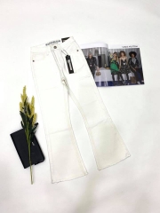 Jean ống loe - lai tua rua new style hai màu đen/ trắng