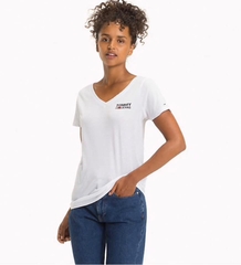 ÁO THUN CỔ TIM THÊU TOMMY BORIP LỤA