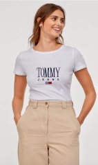 ÁO THUN CỔ TRÒN THÊU TOMMY BORIP