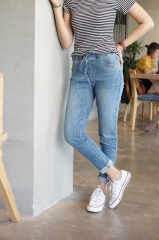 Quần jean baggy lưng thun