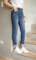 Quần jean baggy lưng thun