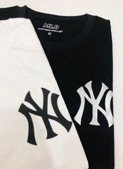 Áo MLB Form unisex nam nữ mặc