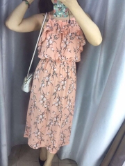 Đầm maxi 2 dây thun eo