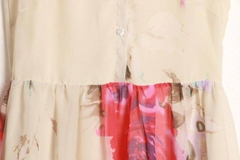 đầm Sơmi voan hoa 2 lớp