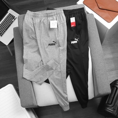 Jogger Puma thun poly 2 da dày mát, co giãn thoải mái. 3 túi khoá kéo
