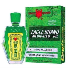 DẦU GIÓ EAGLE BRAND MEDICATED OIL Made in Singapore