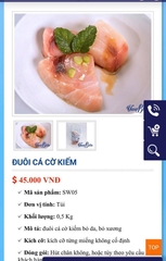 Cá cờ kiếm cắt lát và Đuôi cá cờ kiếm