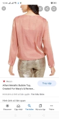 Alfani metallic bubble top