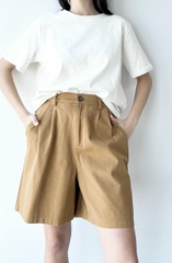 Linen bermuda short