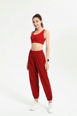 Bộ jogger bra chéo cài sau