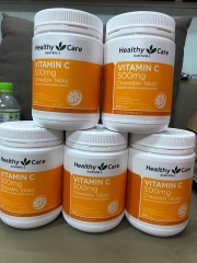 Viên nhai Healthy Care Vitamin C 500mg 500 viên của Úc