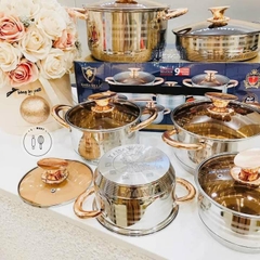 Bộ nồi 6 món 12 chi tiết cao cấp
