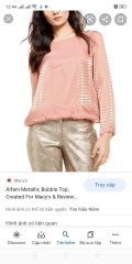 Alfani metallic bubble top