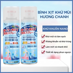 Chai xịt khử mùi giày đa năng, khử mùi hôi giày, hôi chân, mùi tất, tủ giày lâu năm bằng tinh chất nano bạc